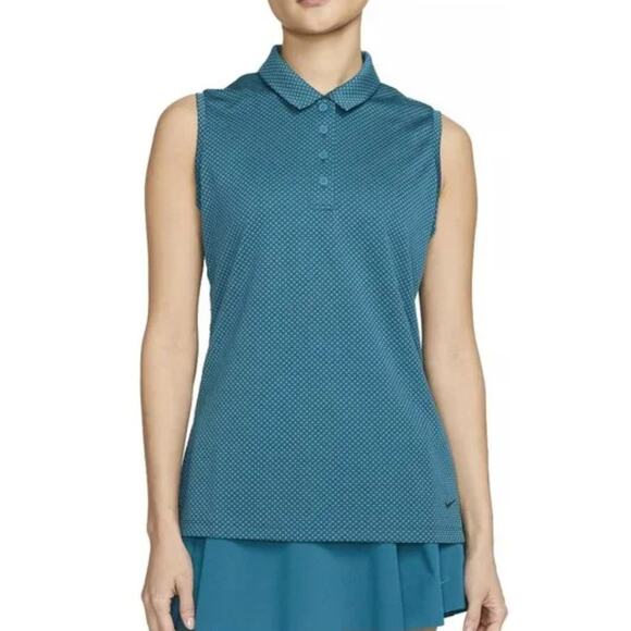 Nike NWT Women's Dri-FIT Victory Golf Polo Sleeveless Tank Top XS PickleBall - Picture 1 of 8